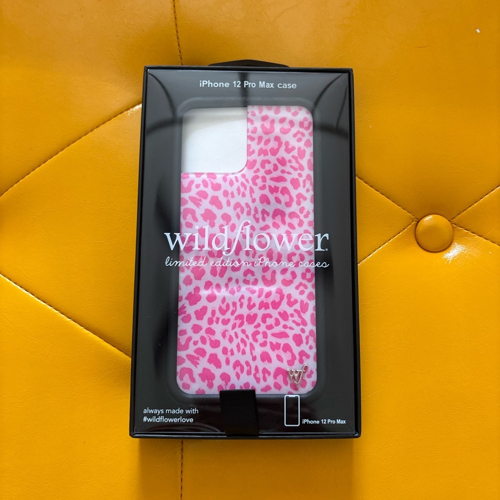 Wildflowers Vibrant Pink Leopard iPhone 12 Pro Max Case